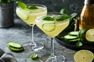 Cucumber Basil Martini Recipe