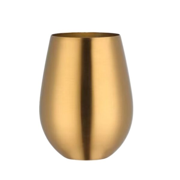 Stainless steel gold wine tumbler glasses