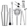 Stainless Steel Boston Cocktail Shaker Mixer Set