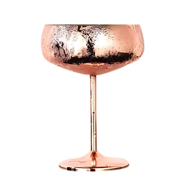 Stainless steel pink coupe glass​