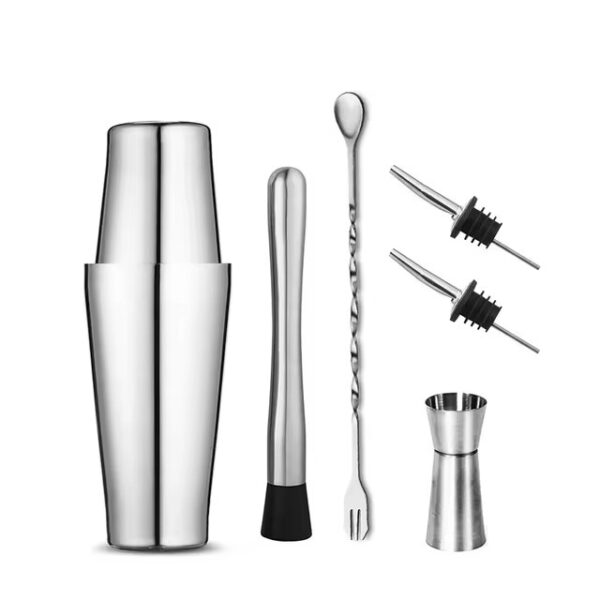 Stainless Steel Boston Cocktail Shaker Mixer Set