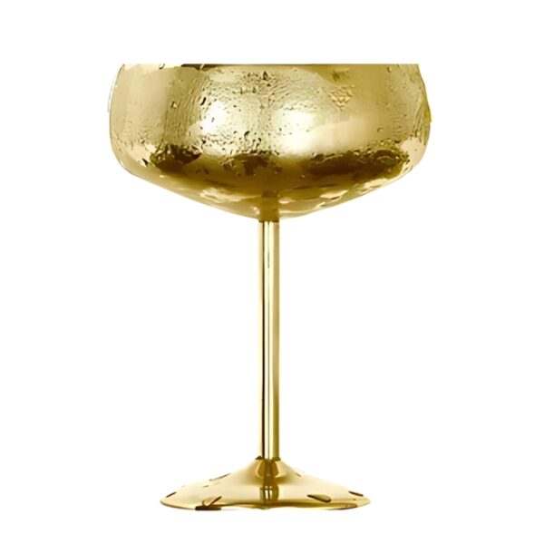 Stainless steel gold coupe glass​