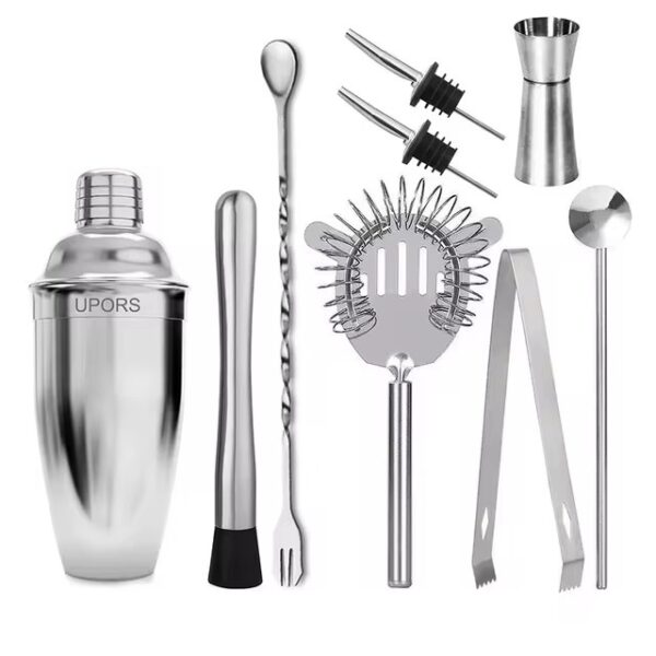 Stainless Steel Cobbler Cocktail Shaker Mixer Set