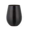 Stainless steel black wine tumbler glasses