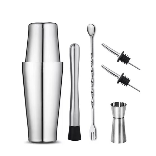 Stainless Steel Boston Cocktail Shaker Mixer Set