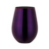 Stainless steel purple wine tumbler glasses