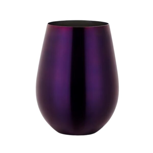 Stainless steel purple wine tumbler glasses