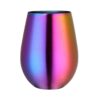 Stainless steel colorful wine tumbler glasses