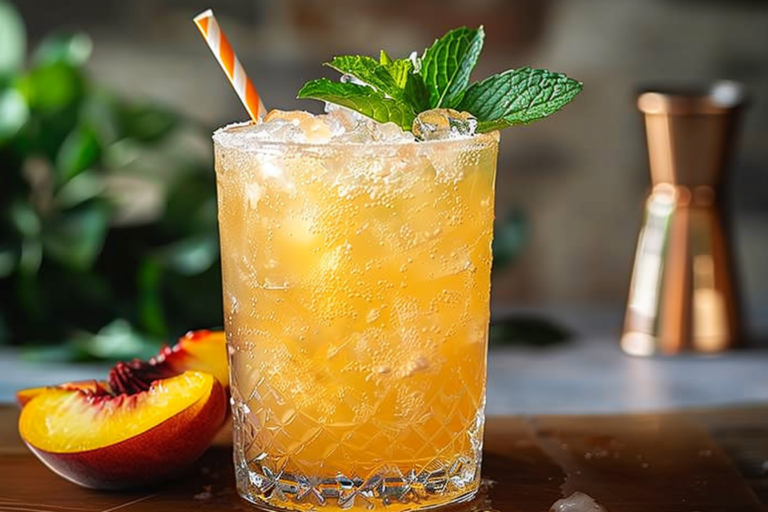 Peach Julep Cocktail Recipe