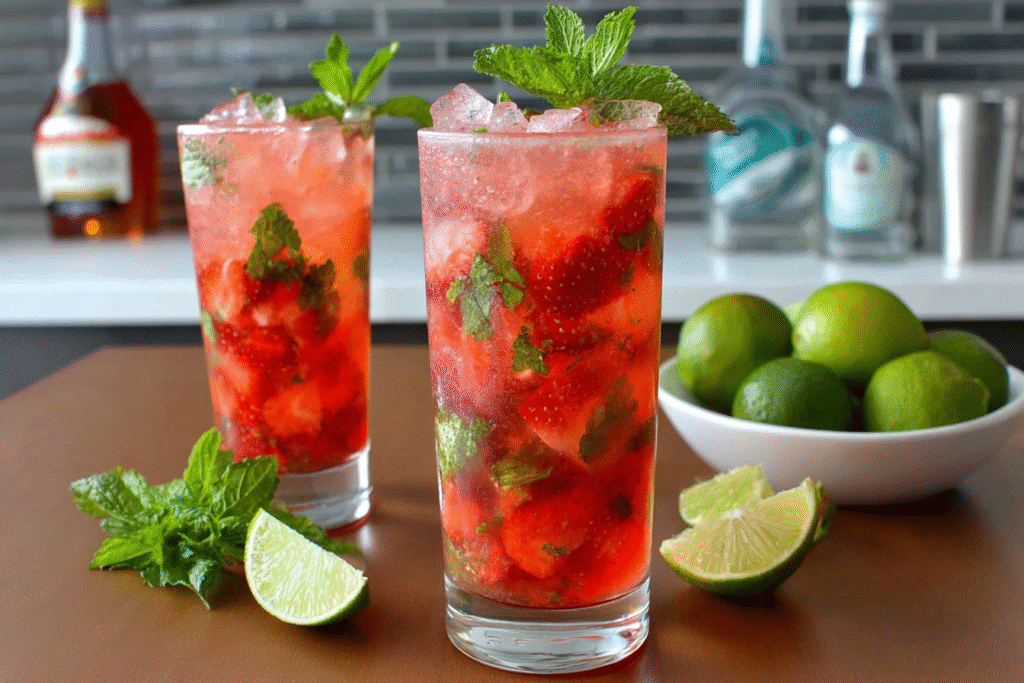 Strawberry Mojito Cocktail Recipe