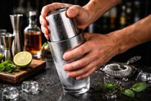 How to Open a Stuck Cocktail Shaker