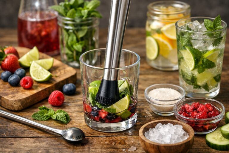 How to Use a Cocktail Muddler for Non-Alcoholic Drinks