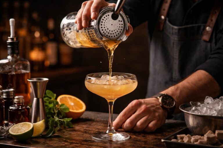 How to Use a Cocktail Strainer