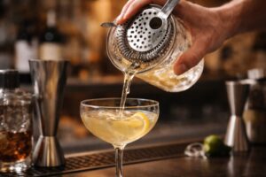 how do you use a cocktail strainer​