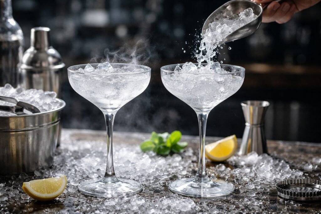 How to Chill Cocktail Glasses