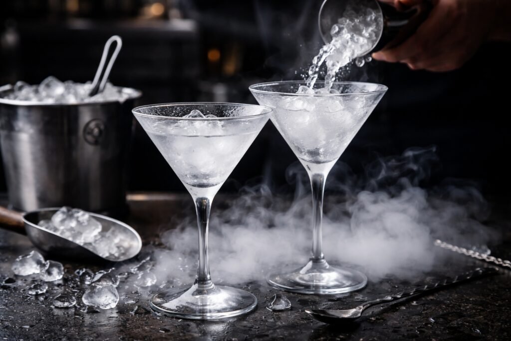 How to Chill Martini Glasses