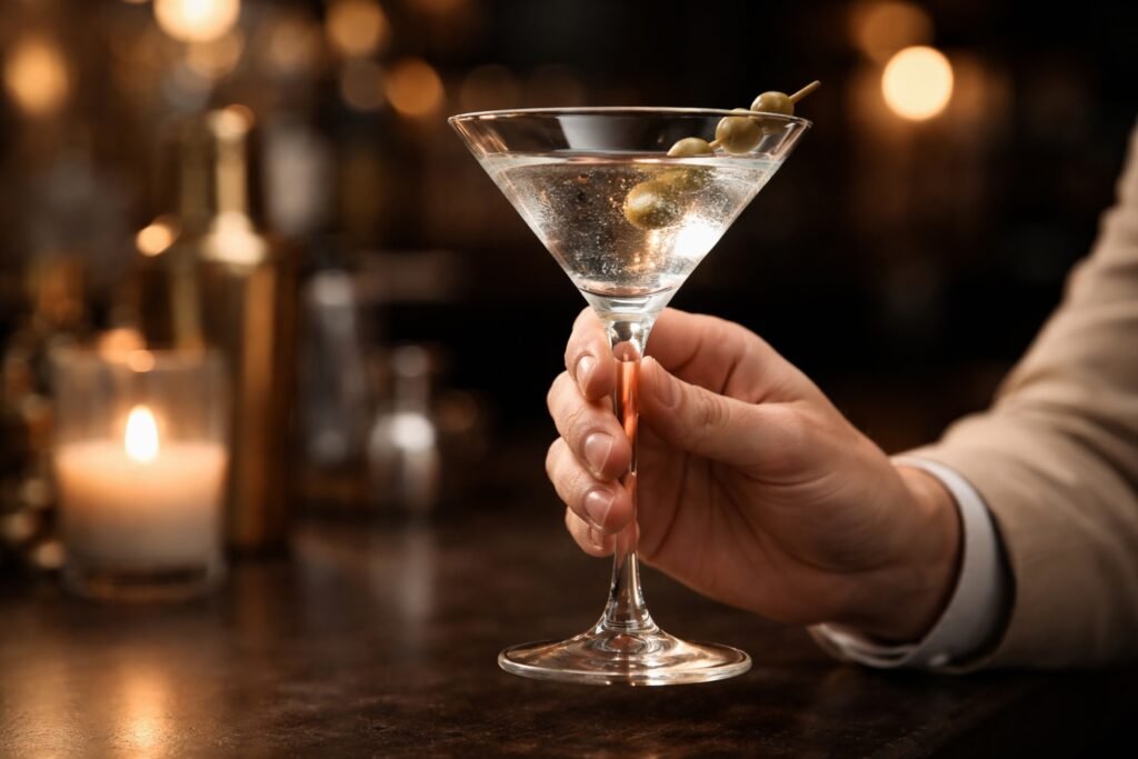 How to Hold a Cocktail Glass