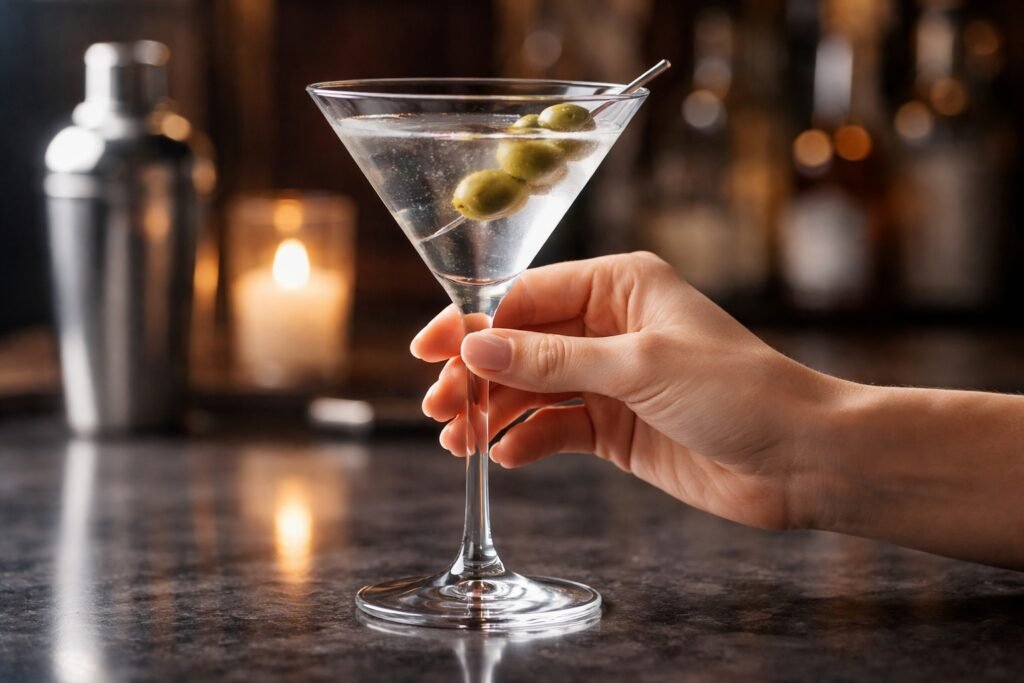 How to Hold a Martini Glass
