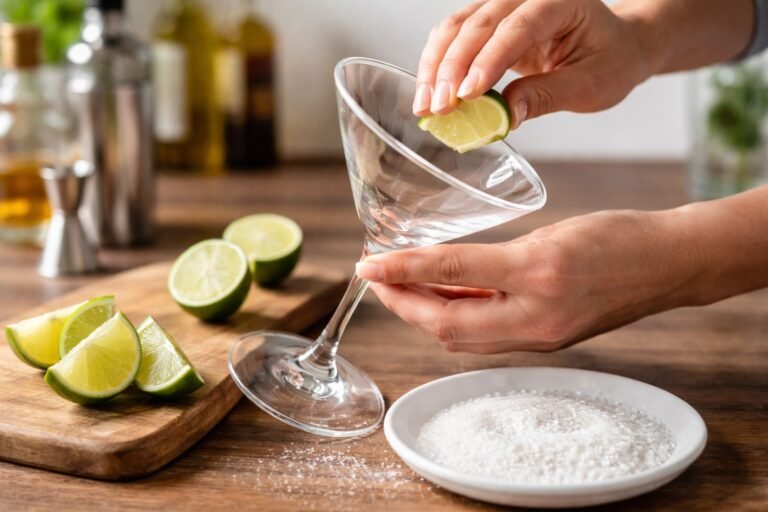 How to Rim a Martini Glass